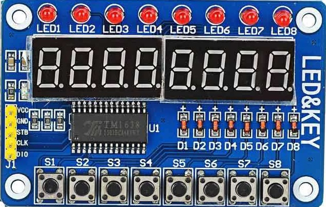 Arduino TM1638 Modülü Arduino TM1638 Modülü