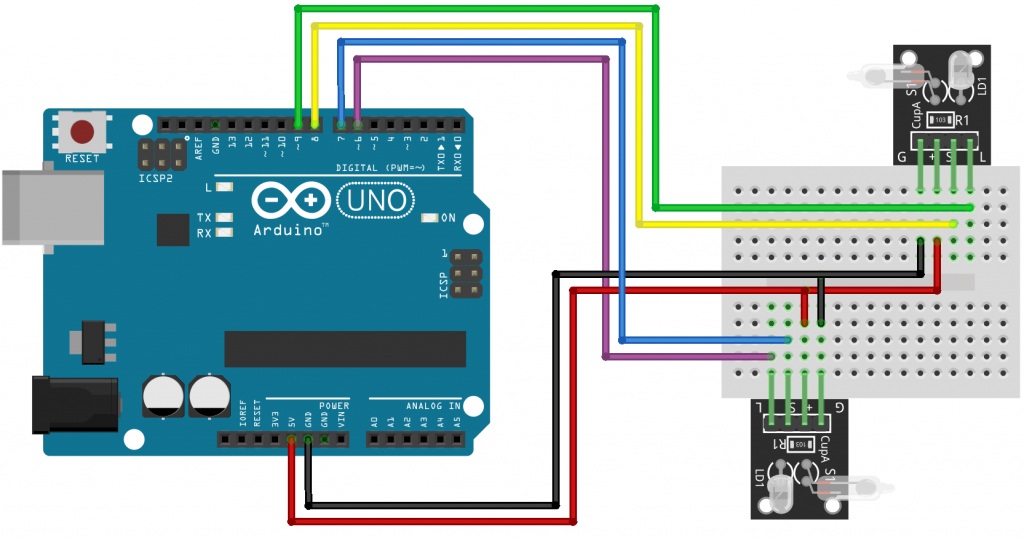 Arduino KY-027 Magic Light Cup Sensörü Devre Şeması