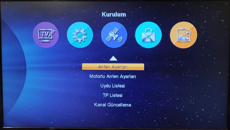 Hometech ht 1010 menü kurulum ekranı
