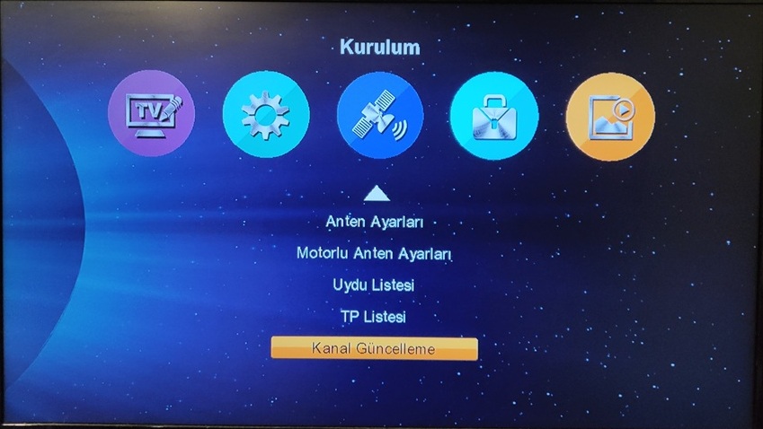 Hometech ht 1010 menü kurulum ekranı kanal güncelleme 