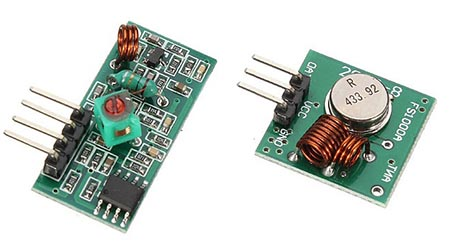 433 MHz RF Modül Seti 433 MHz RF Verici ve Alıcı Modülleri