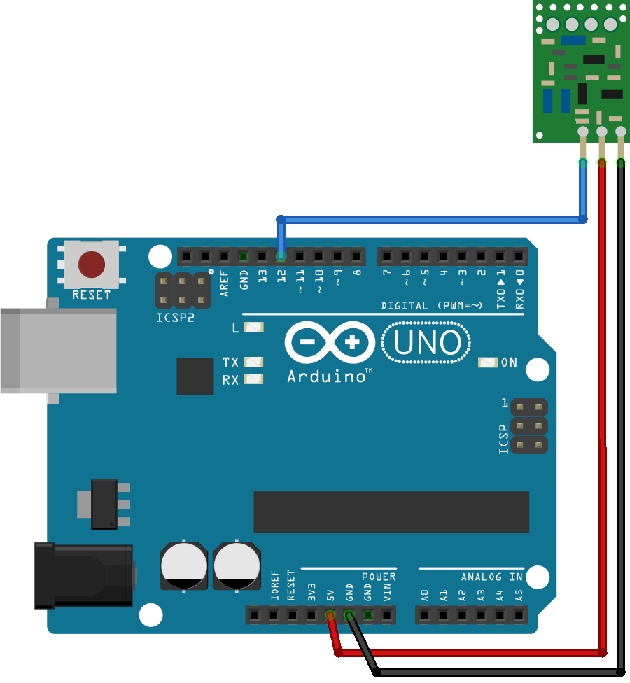 Arduino 433 mhz verici şeması Arduino 433 mhz verici şeması